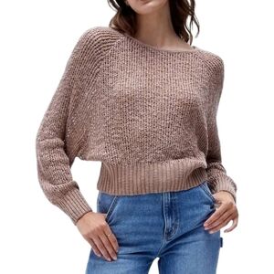 Billabong Tan Wide Knit Boxy SweaterBillabong Tan Wide Knit Boxy Sweater